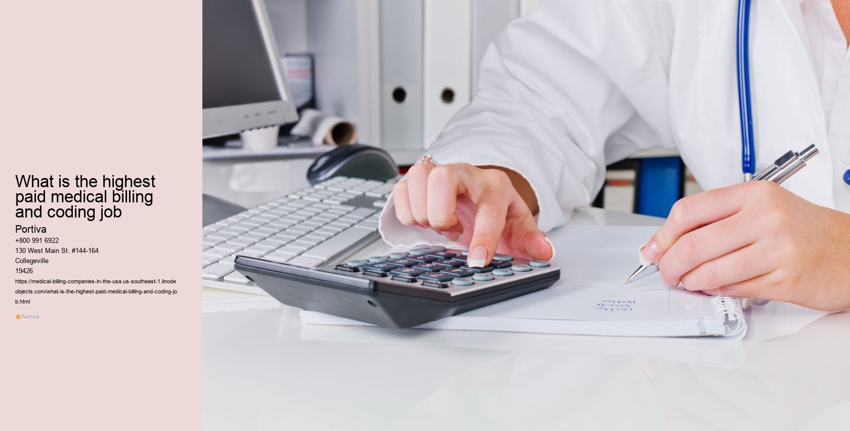 What is the highest paid medical billing and coding job